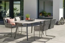 Gartensessel>STERN Freischwinger grau