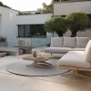 Gartensofas>STERN Lounge-Liege beigegelb