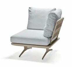 Gartensofas>STERN Rope Eckelement graubeige