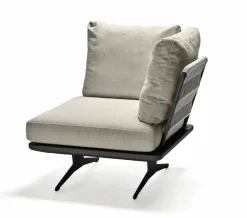 Gartensofas>STERN Rope Eckelement graubraun