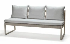 Gartenbänke>STERN Rope Gartensofa 3-Sitzer graubeige
