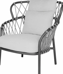 Lounge Sessel>STERN Rope Pfauensessel grau
