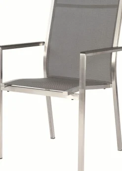 STERN Stapelsessel silberfarbengrau^ Stapelstühle