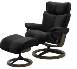 Stressless Sessel mit Hocker schwarz^ Tv & Relaxsessel