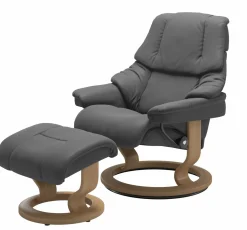 Stressless Sessel mit Hocker grau^ Tv & Relaxsessel