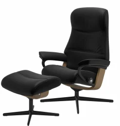 Stressless Stresseless-Sessel mit Hocker schwarz^ Tv & Relaxsessel