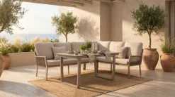 TIERRA OUTDOOR Garten/Esslounge Ecke rechts beige^ Gartenlounge Sets