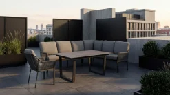 Gartenlounge Sets>TIERRA OUTDOOR Garten/Esslounge Ecke links grau