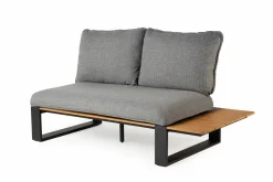 Gartenlounge Sets>TIERRA OUTDOOR Gartenlounge Set Alu/Teak braungrau