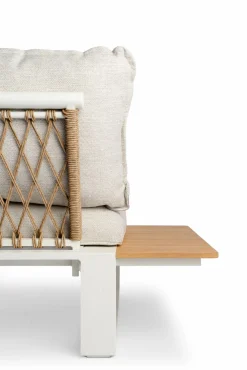 Gartenlounge Sets>TIERRA OUTDOOR Gartenlounge Set Alu/Teak braunweißbeige