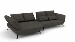 Trapezeckgarnitur grau^ Sofas & Couches