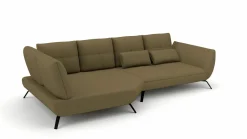 Sofas & Couches> Trapezeckgarnitur grün