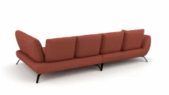 Trapezeckgarnitur rot^ Sofas & Couches