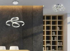 Deckenleuchten>Trio Leuchten LED - Deckenleuchte 1flg silberfarben