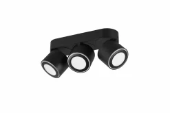 Trio Leuchten LED - Deckenleuchte 3flg schwarz^ Deckenleuchten