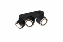 Trio Leuchten LED - Deckenleuchte 3flg schwarz^ Deckenleuchten