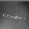 Pendelleuchten>Trio Leuchten LED - Pendelleuchte 1 flg silberfarben