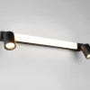 Außenwandleuchten|Außenleuchten>Trio Leuchten LED-Wandleuchte 3flg schwarz