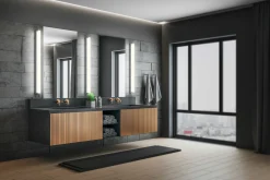 Trio Leuchten LED-Wandleuchte 1flg silberfarben^ Badleuchten
