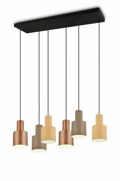Pendelleuchten>Trio Leuchten Pendelleuchte 6flg mehrfarbig