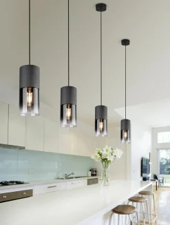 Trio Leuchten Pendelleuchte 1flg schwarz^ Pendelleuchten