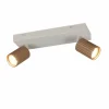 Spots>Trio Leuchten Strahler 2flg braun