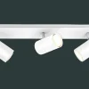 Spots|Wandleuchten>Trio Leuchten Strahler 3flg weiß