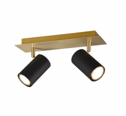 Spots>Trio Leuchten Strahler 2flg goldfarbenschwarz