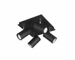 Trio Leuchten Strahler 4flg schwarz^ Spots