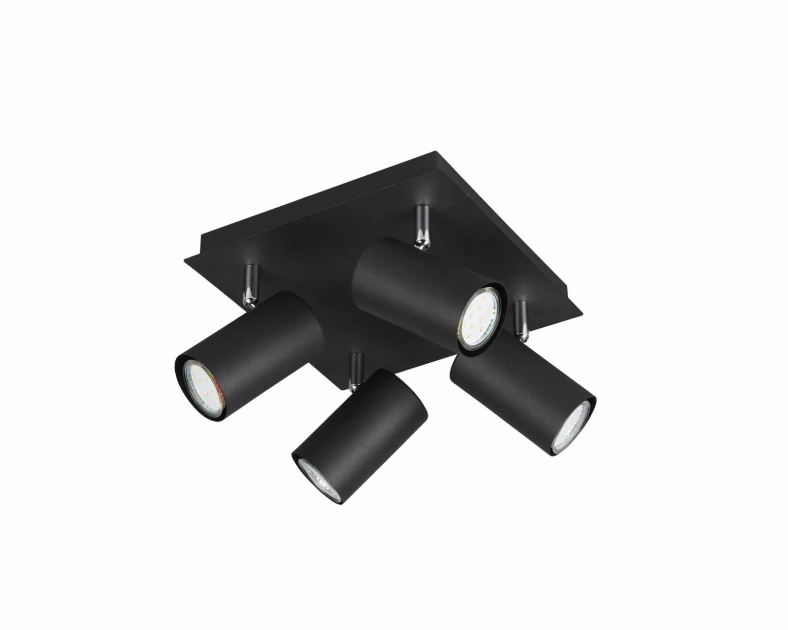 Trio Leuchten Strahler 4flg schwarz^ Spots