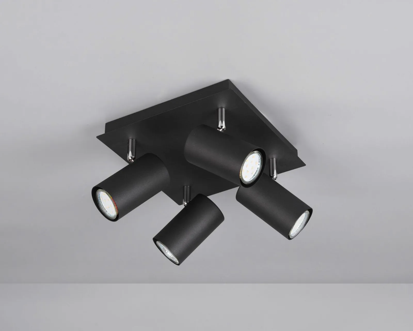 Trio Leuchten Strahler 4flg schwarz^ Spots