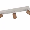 Spots>Trio Leuchten Strahler 3flg braun