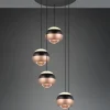 Pendelleuchten>Trio SELECT LED-Pendelleuchte 5flg schwarz