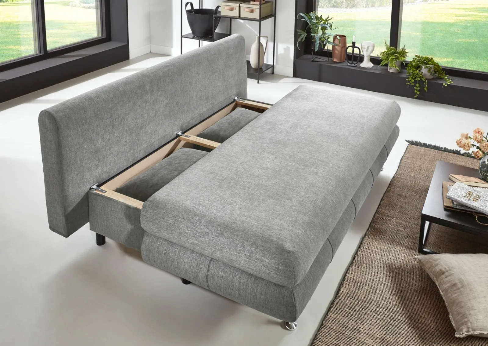 Sofas & Couches|Schlafsofas> Verwandlungssofa grau