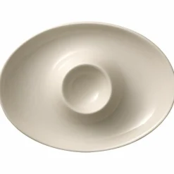 Serviergeschirr>Villeroy & Boch Eierbecher mit Ablage weiß