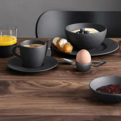 Villeroy & Boch Eierbecher grau^ Serviergeschirr