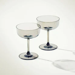 Sektgläser>Villeroy & Boch 2er Sekt-/Dessertglas grau