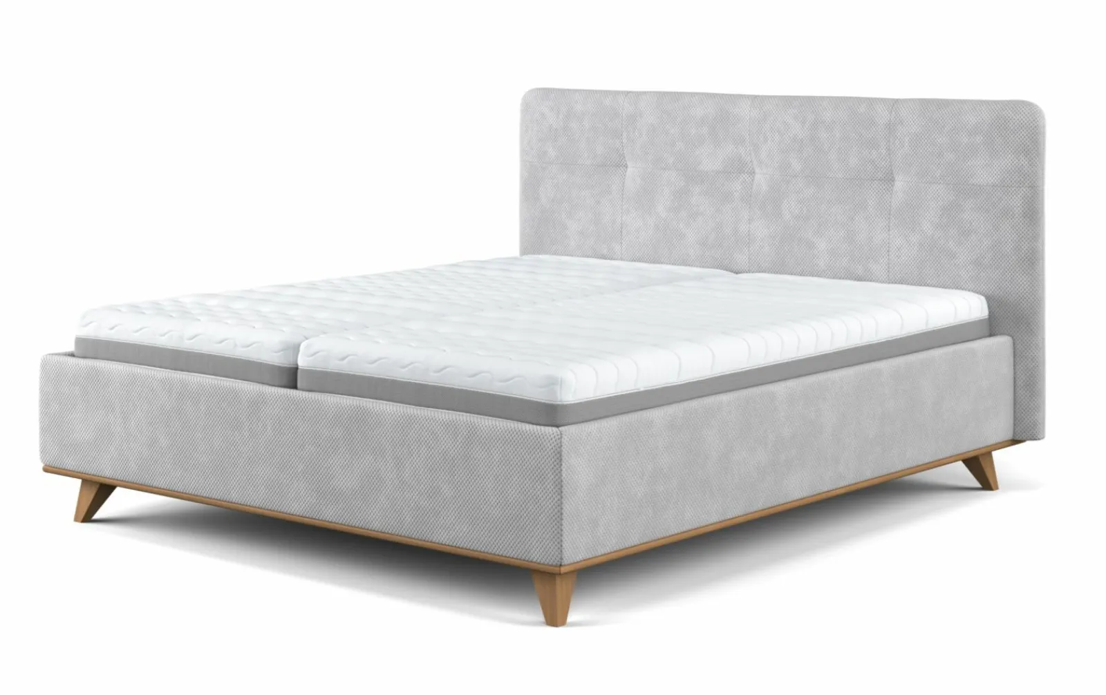 Polsterbetten|Betten>vito Designbett grau
