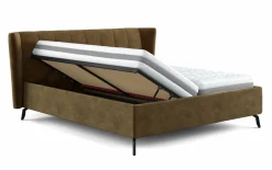 Polsterbetten|Betten>vito Desingbett braun