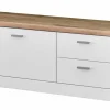 vito Garderobenbank braunweißsilberfarbenschwarz^ Schuhschränke