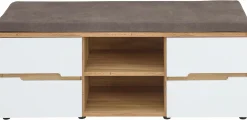 vito Garderobenbank weißbraun^ Schuhschränke