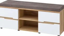 vito Garderobenbank weißbraun^ Schuhschränke