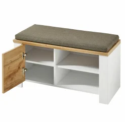 vito Garderobenbank weißbraun^ Schuhschränke
