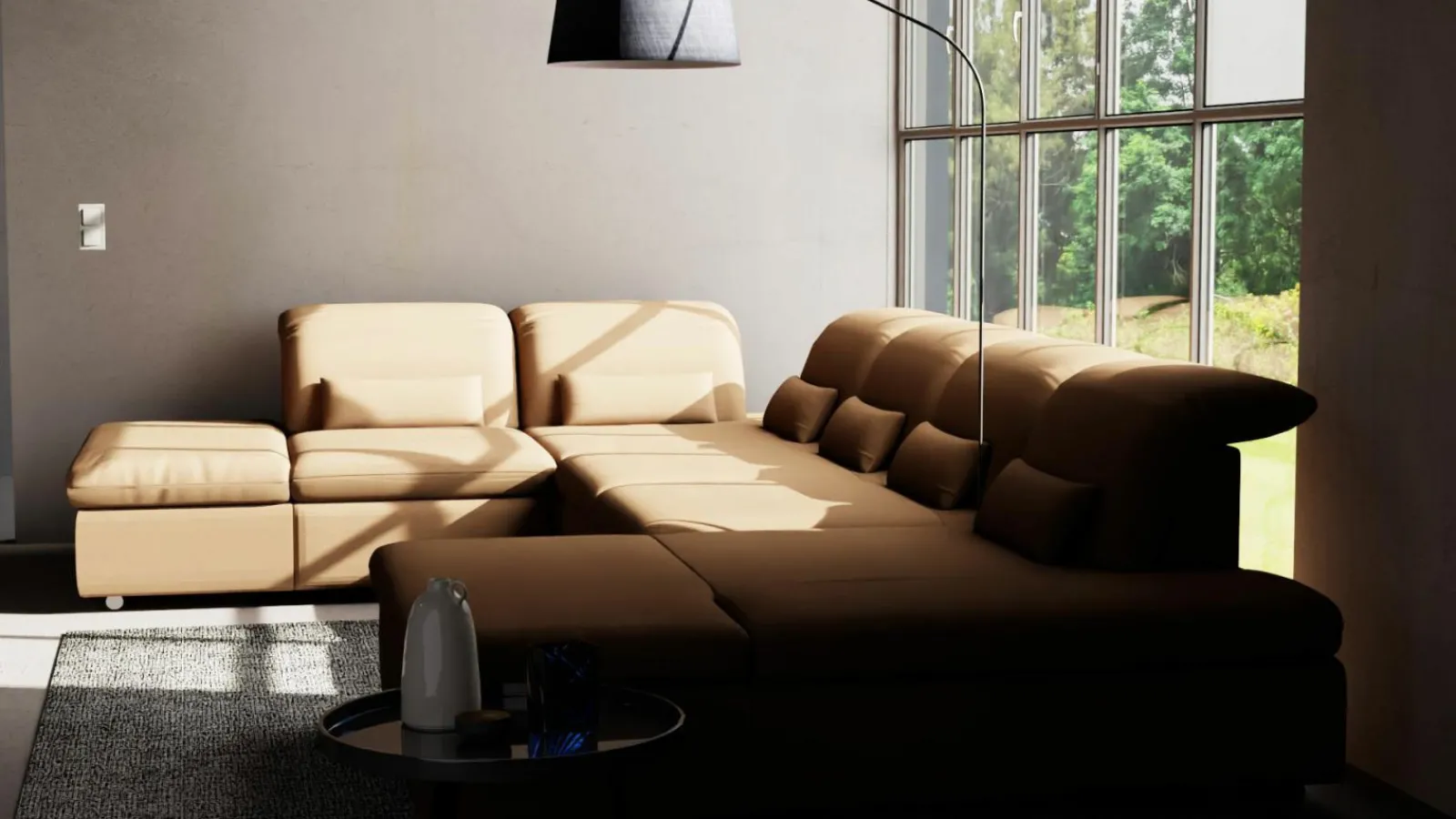 Sofas & Couches>vito Polstergarnitur blau