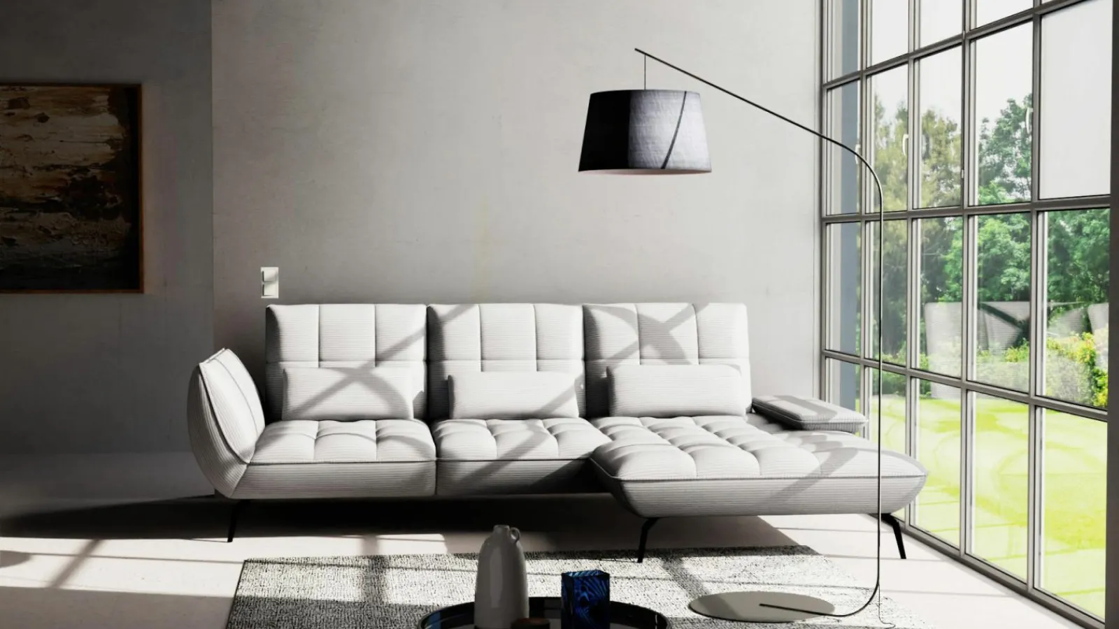 Sofas & Couches>vito Polstergarnitur grau