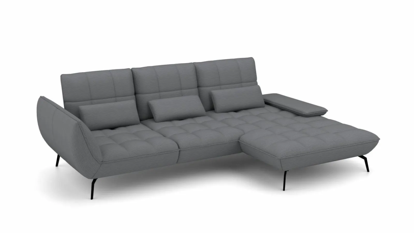 Sofas & Couches>vito Polstergarnitur grau