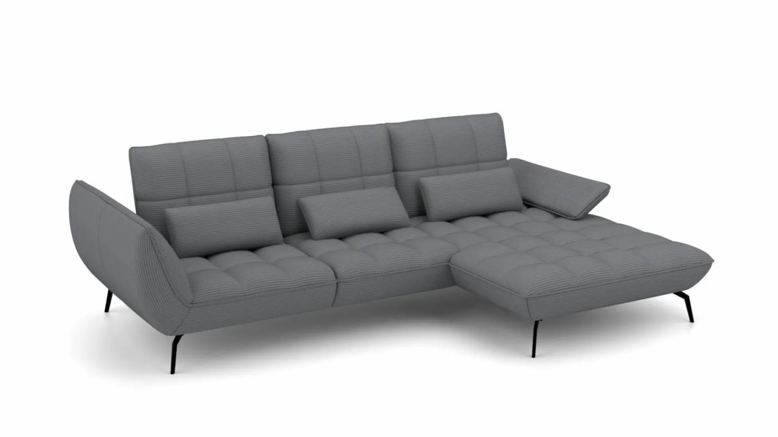 Sofas & Couches>vito Polstergarnitur grau