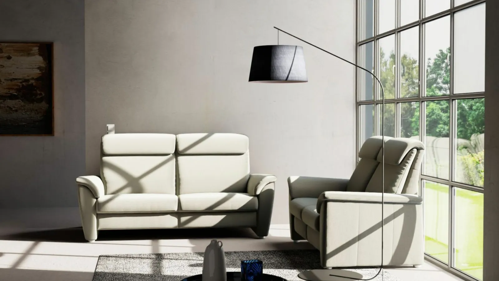 vito Polstergarnitur silberfarben^ Sofas & Couches