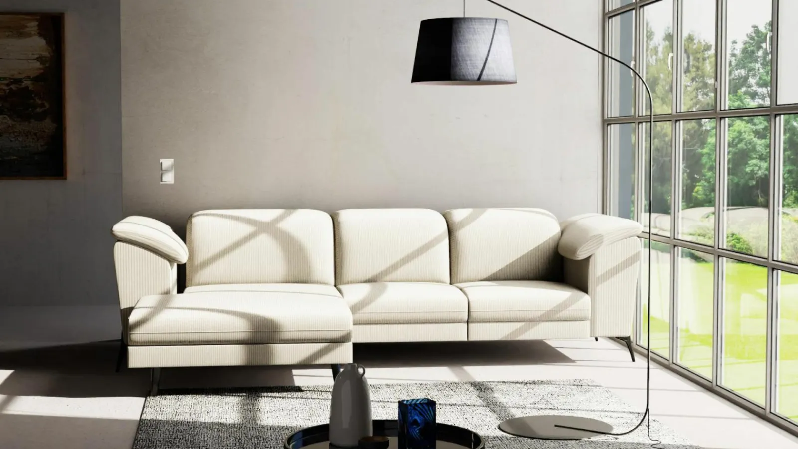 Sofas & Couches>vito Polstergarnitur weiß