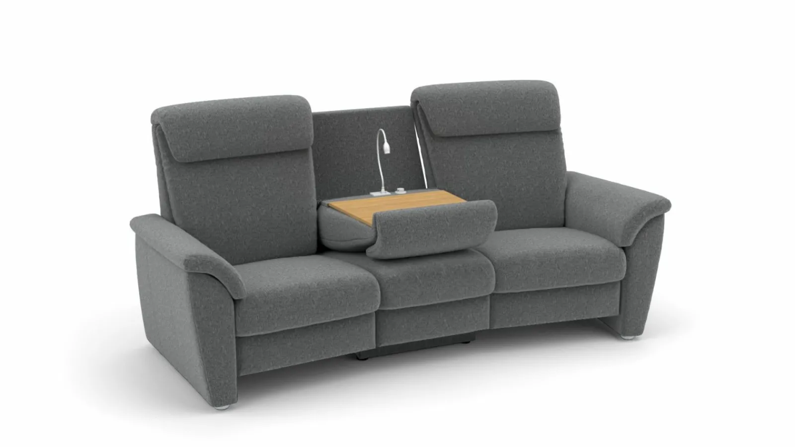 Sofas & Couches>vito Trapezsofa grau